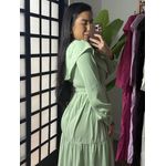 Vestido Babado Juli verde 1546