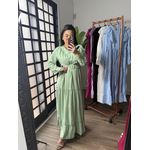 Vestido Babado Juli verde 1546