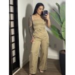 Macacão Cargo Taty 843 - Bege 