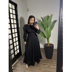Vestido Babado Juli 1546- Preto