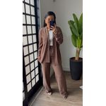 Camisa Linho Joana 3593 - Marrom 