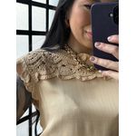 Blusa Linho Delicada 77381 - Caramelo 