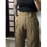 Calça Pantalona Fati 1342 - Bege Escuro 