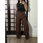 Calça Pantalona Fati 1342 - Marrom 