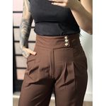 Calça Pantalona Fati 1342 - Marrom 