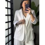 Blazer Manga 3/4 Olivia 016 - Branco 