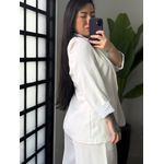 Blazer Manga 3/4 Olivia 016 - Branco 