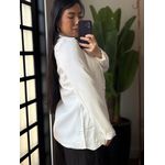 Blazer Alongado Aline 812 - Branco 