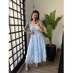 Vestido Bella Tule 2984 - Azul 