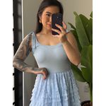 Vestido Bella Tule 2984 - Azul 
