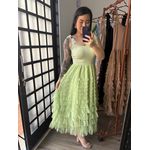 Vestido Bella Tule 2984 - Verde 