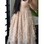 Vestido Bella Tule 2984 - Bege 