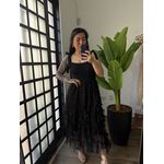 Vestido Bella Tule 2984 - Preto 