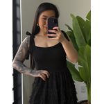 Vestido Bella Tule 2984 - Preto 