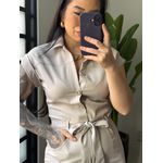 Macaquinho Linho Lia 399 - Cinza 