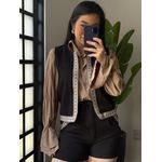Conjunto Shorts Boho 9509 - Preto