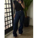 Calça Wide Leg - Lavagem Escura 