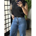 Calça Wide Leg - Lavagem Média 