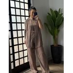 Trijunto Tule Georgina LA021 - Marrom 