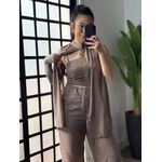 Trijunto Tule Georgina LA021 - Marrom 