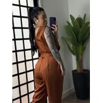 Macacão Alfaiataria Plus Size 1684 - Terracota 