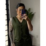 Conjunto Shorts Alfaiataria Dália 86 - Verde 