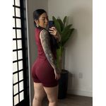 Conjunto Shorts Alfaiataria Dália 86 - Vinho 