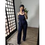 Macacão Longo Laís 064 - Azul Marinho 