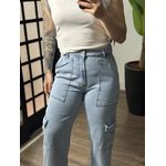 Calça Wide Leg Cargo P8565 - Médio