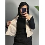 Colete Agnes forrado 3305 - Bege