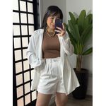 Conjunto Shorts Diana 22168 - Branco 