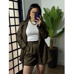 Conjunto Shorts Diana 22168 - Marrom 