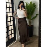 Saia Acetinada Pérola 3436 - Marrom 