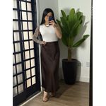 Saia Acetinada Pérola 3436 - Marrom 