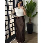 Saia Acetinada Pérola 3436 - Marrom 