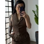 Conjunto Shorts Tereza 1744 - Marrom