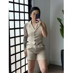 Conjunto Shorts Tereza 1744 - Bege 