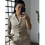 Conjunto Shorts Tereza 1744 - Bege 