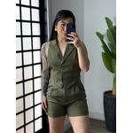 Conjunto Shorts Linho Tereza 1744 - Verde 