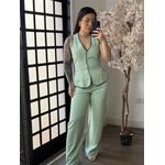 Conjunto Calça Bordado Anitta 7012 - Verde C017