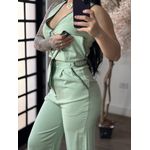 Conjunto Calça Bordado Anitta 7012 - Verde C017