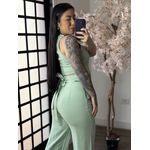 Conjunto Calça Bordado Anitta 7012 - Verde C017