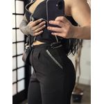 Conjunto Calça Bordado Anitta 7012 - Preto C017