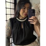 Blusa Delicada Dinora R52 - Preto C089