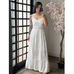 Vestido Longo Lese Nany 1002 - Branco C038