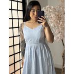 Vestido Longo Lese Nany 1002 - Azul C038