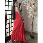 Vestido Longo Lese Nany 1002 - Vermelho C038