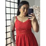 Vestido Longo Lese Nany 1002 - Vermelho C038