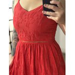 Vestido Longo Lese Nany 1002 - Vermelho C038