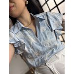 Blusa Bordada Karla 2008 - Azul C091